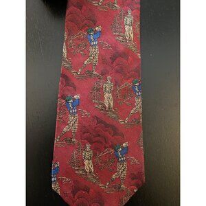 VTG Nautica Old Timers Golfing‎ Mens Neck Silk Country Club Life Preppy Made USA